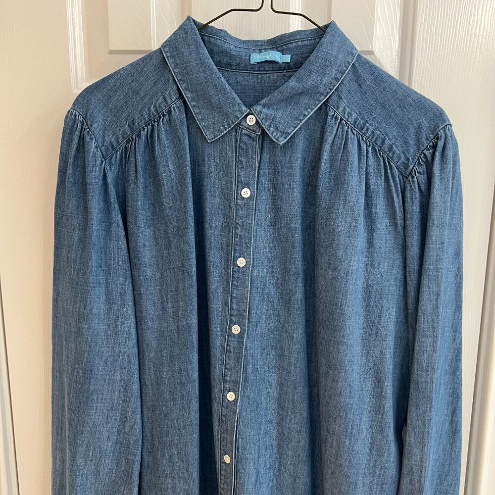 J.McLaughlin Chambray Denim Shirt - Size XL